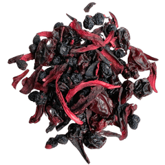 Bramble herbal tea, loose leaf: blackcurrant, hibiscus and brambly