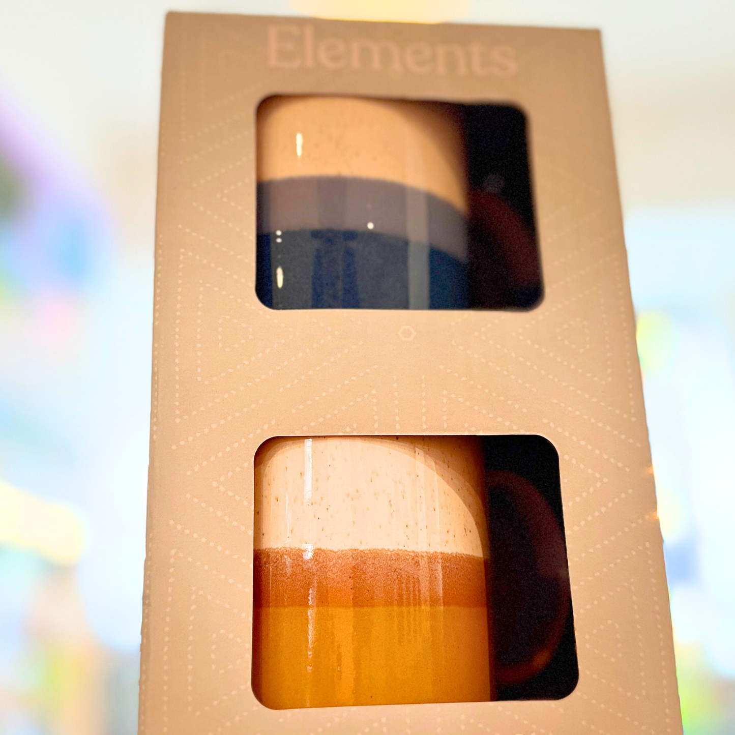 Elements Stackable Ceramic Glaze 2 Mug Set