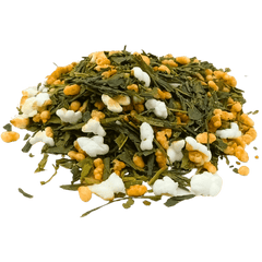 Genmaicha green tea, loose leaf: toasty, rice and popcorn