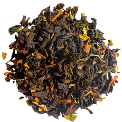 Mint Choc Chip black tea, loose leaf: minty, chocolatey and cheeky