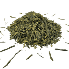 Sencha green tea, loose leaf: grassy, fresh and savoury