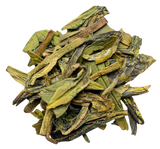 Organic Dragonwell green tea, loose leaf: fresh, nutty and mellow