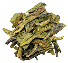 Organic Dragonwell green tea, loose leaf: fresh, nutty and mellow