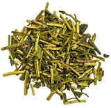 Kukicha green tea, loose leaf: twiggy, sweet and nutty