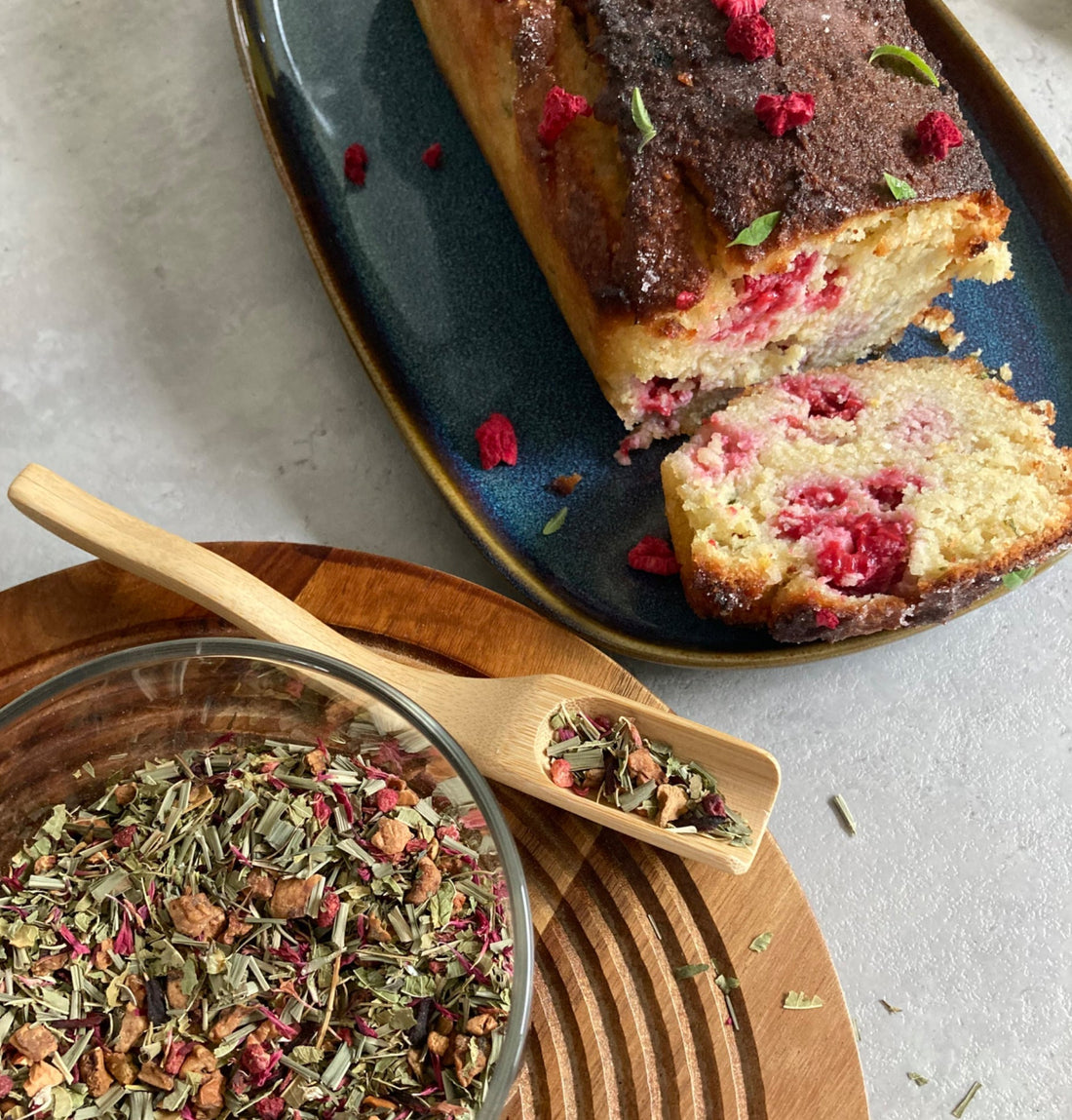 Raspberry & Lemon Verbena Tea Cake Recipe - Porter Hill Tea Company
