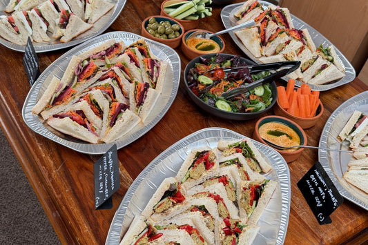 Food served with tea