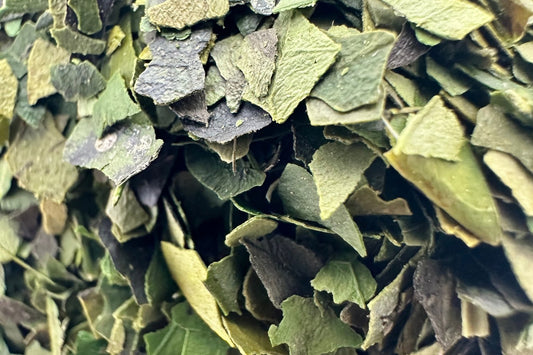 Dried herbal tea leaves