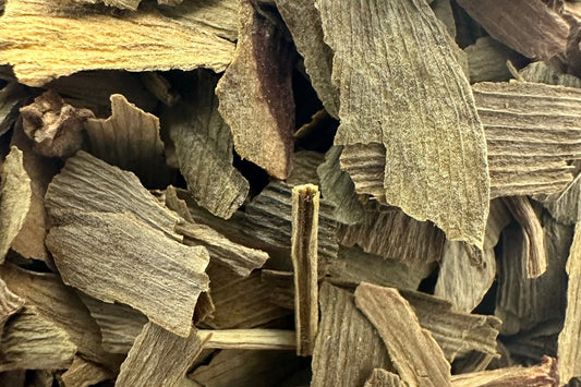 Dried herbal tea leaves