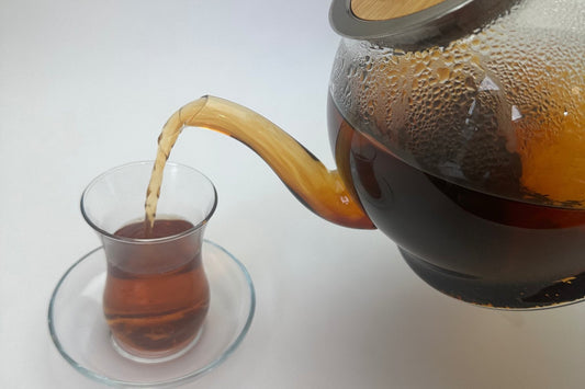 Tea brewing in a teapot