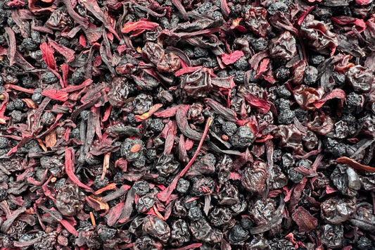 A hibiscus tea blend