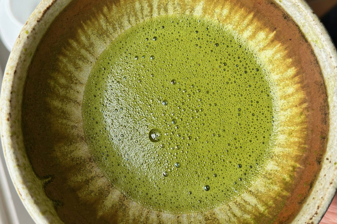 Matcha whisked at Porter Hill