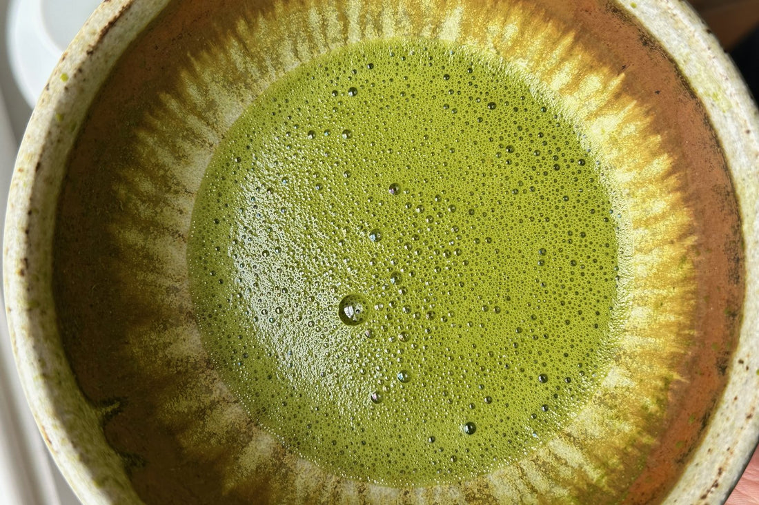 Matcha whisked at Porter Hill