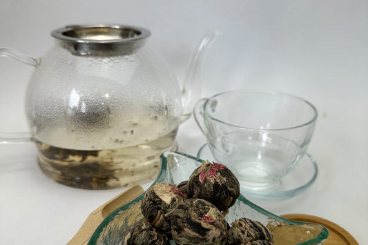 Tea brewing in a teapot