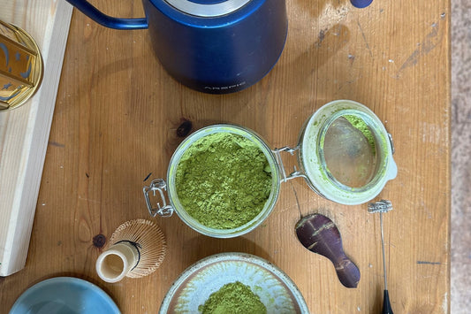 Matcha whisked at Porter Hill