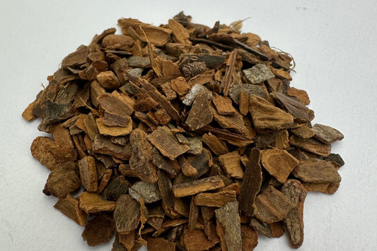A loose chai blend with cinnamon bark