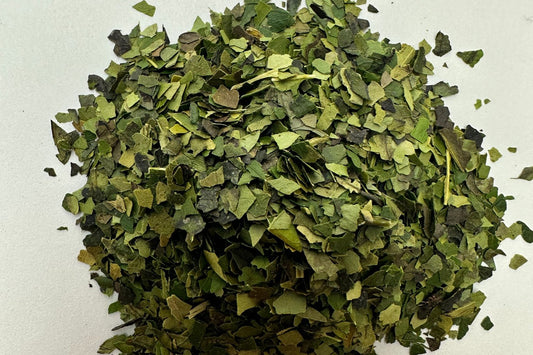 Dried herbal tea leaves