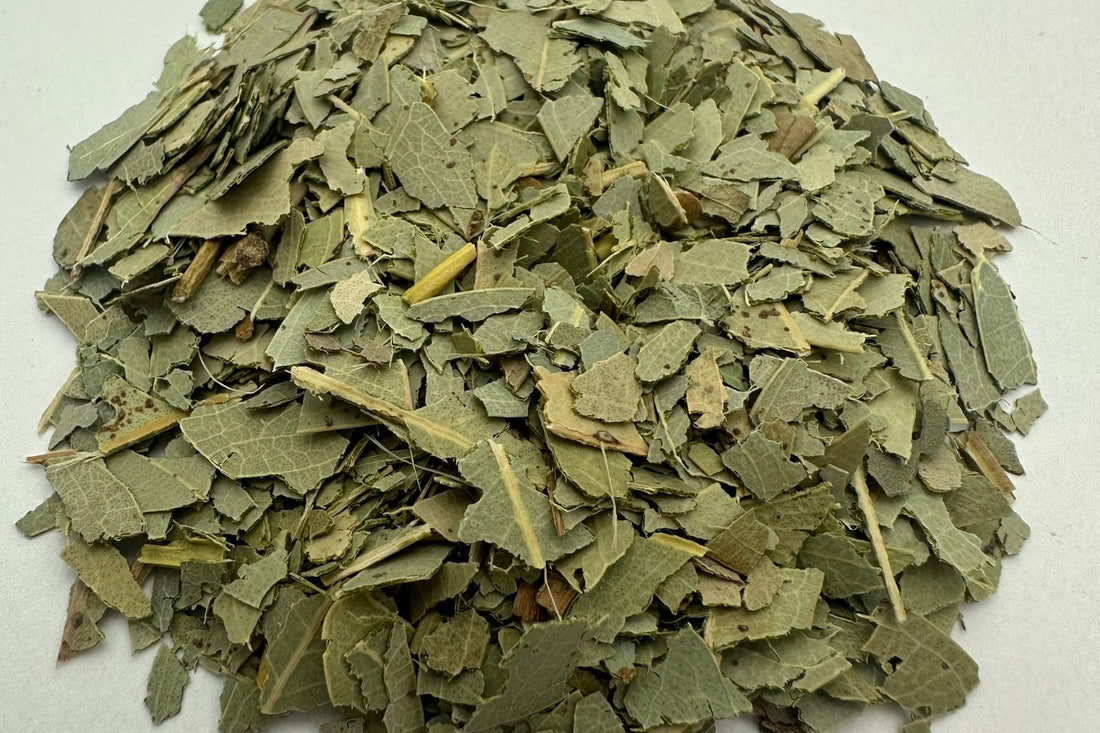 Dried herbal tea leaves