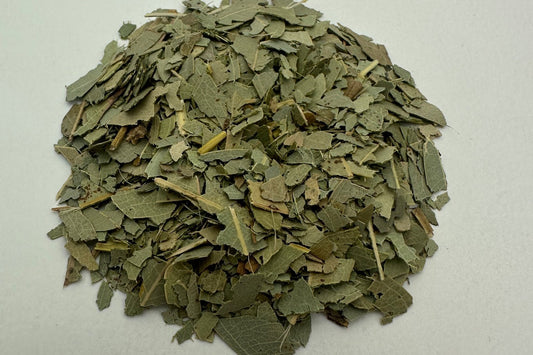 Dried herbal tea leaves