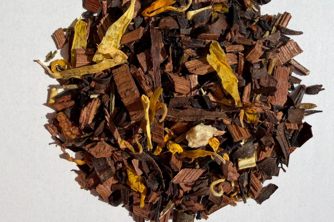 A loose chai blend with cinnamon bark
