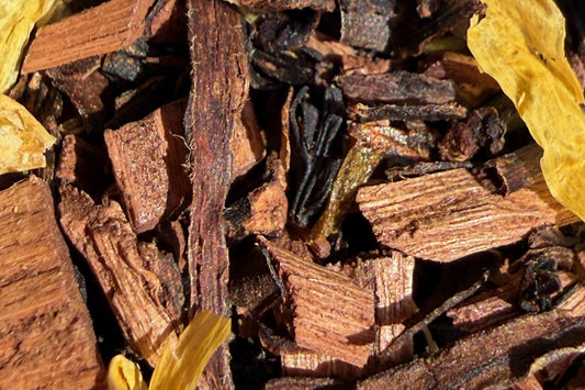 A loose chai blend with cinnamon bark