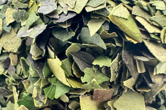 Dried herbal tea leaves