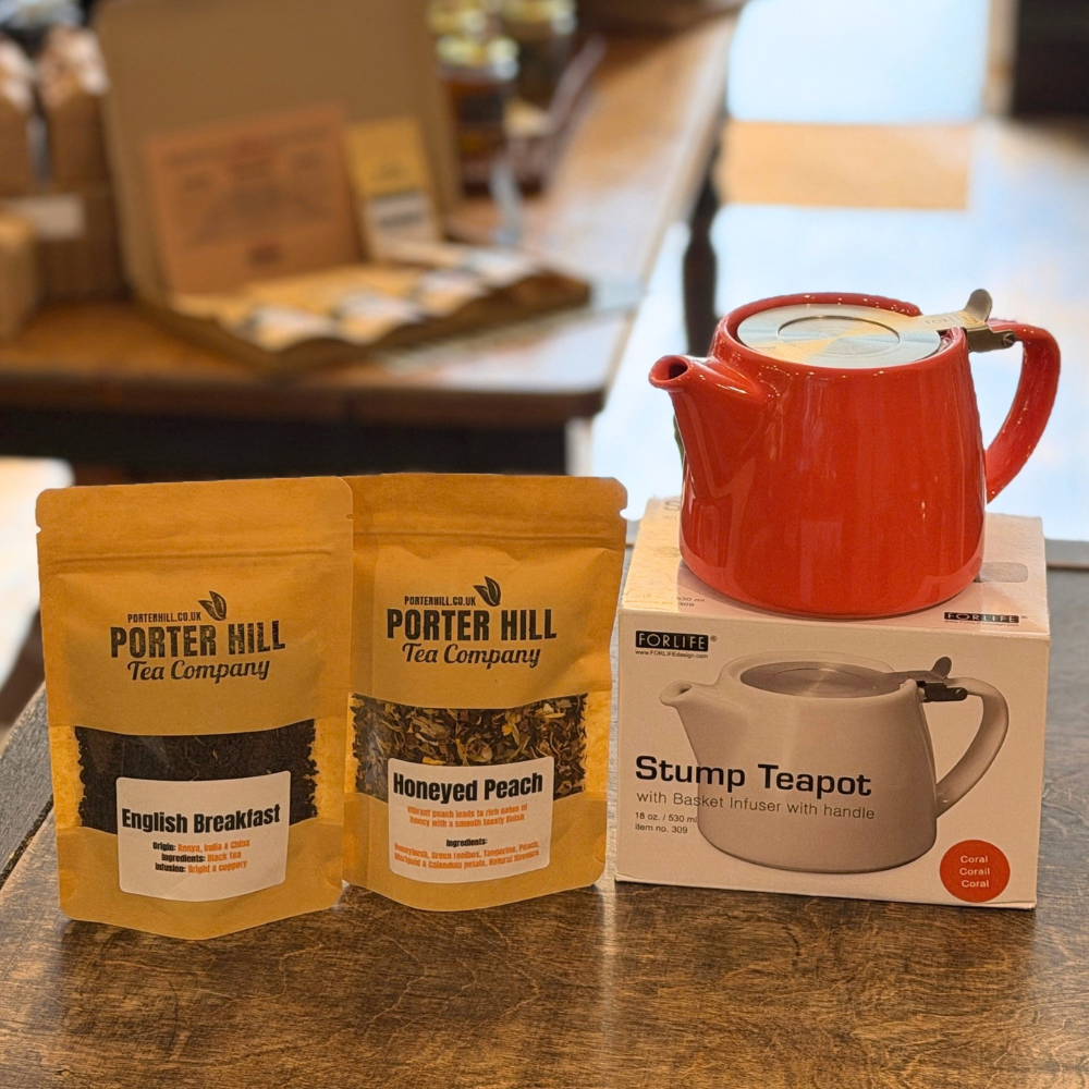 Housewarming Tea Bundle with teapot and loose-leaf teas