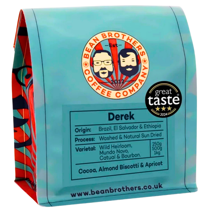 Bean Brothers Derek Coffee Beans 250g: cocoa, biscotti and apricot
