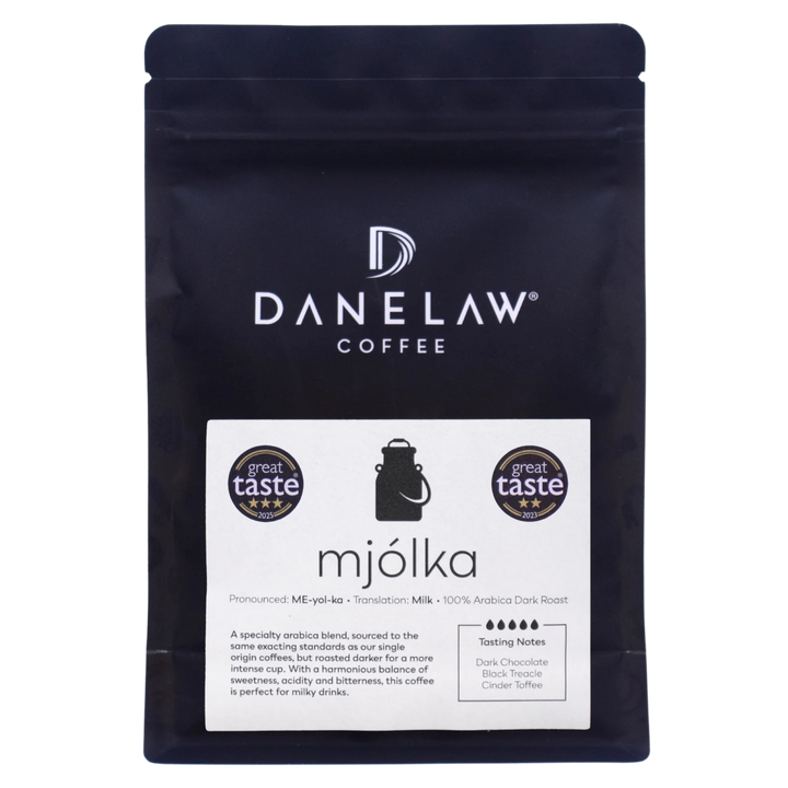 Danelaw Mjólka Coffee Beans 250g: rich, smooth and everyday