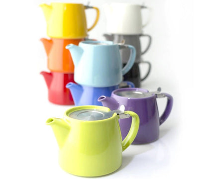 FORLIFE Stump Teapot – 2 Cup Ceramic Teapot with Infuser (530ml) - Porter Hill Tea Company