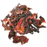 Organic Hibiscus Tea, loose leaf: ruby, tart and cranberry