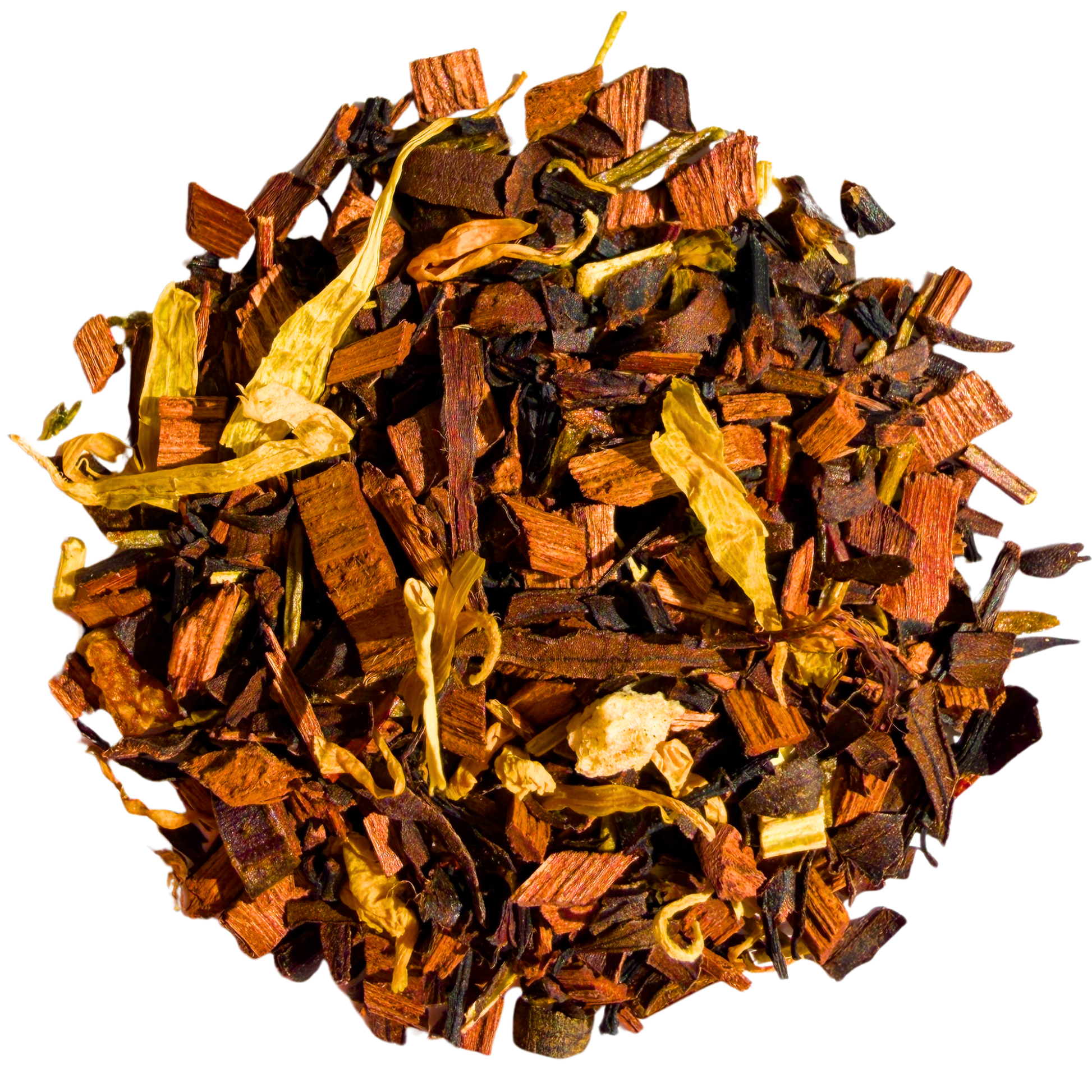Honeyed peach loose leaf herbal honeybush tea
