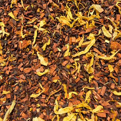 Honeyed peach loose leaf herbal honeybush tea