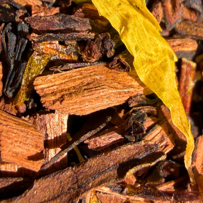 Honeyed peach loose leaf herbal honeybush tea
