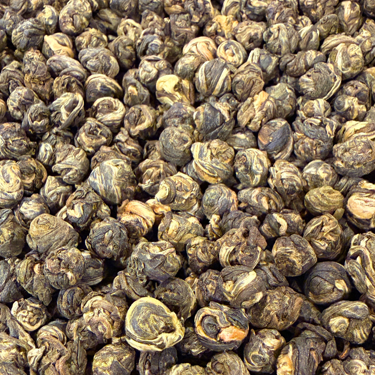 Jasmine Dragon Pearls green tea from Porter Hill, jasmine and silky