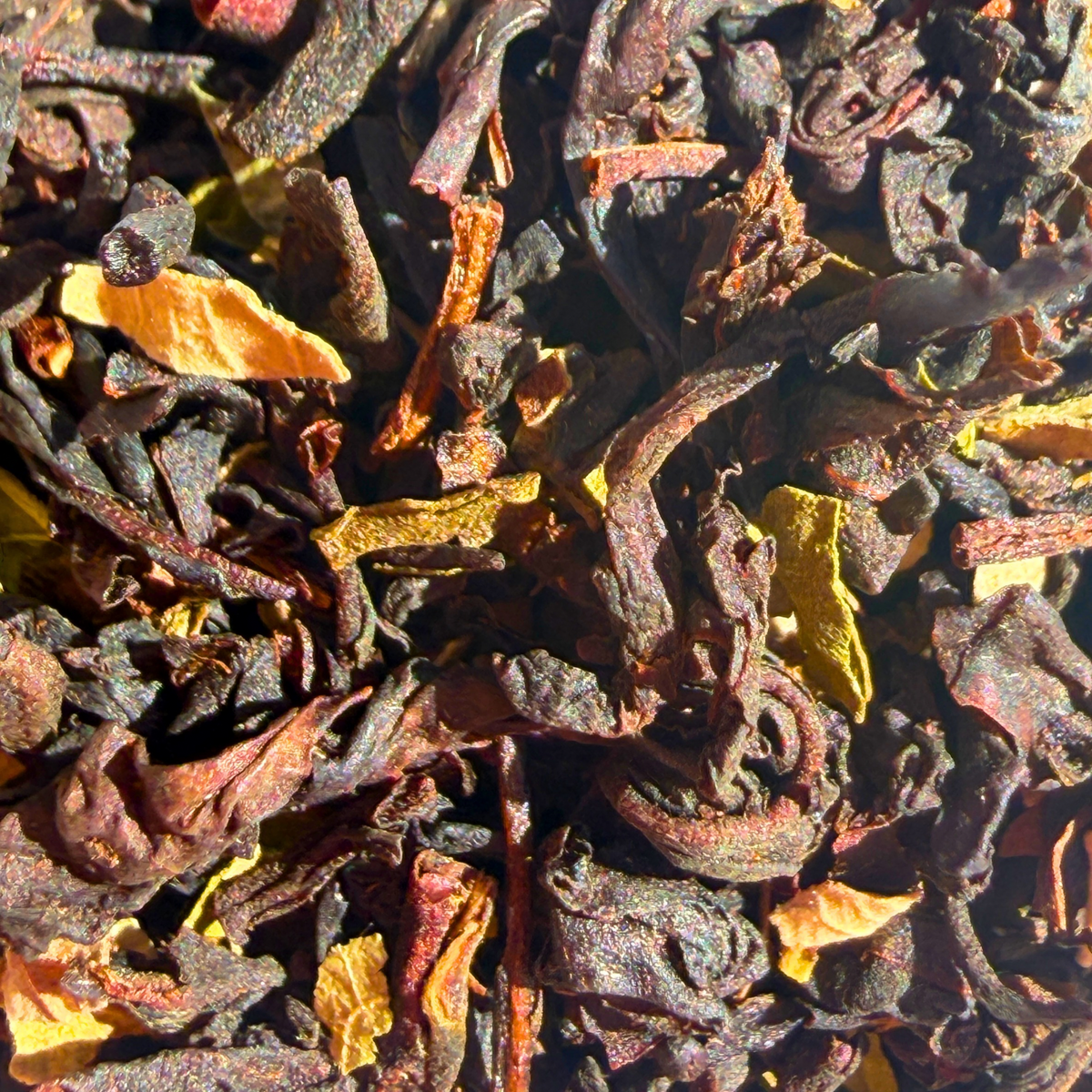 Mint Choc Chip black tea from Porter Hill, minty and chocolatey