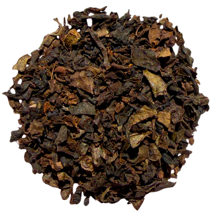 Decaf English Breakfast black tea, loose leaf: decaf, rounded and floral