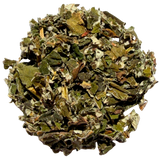 Raspberry Leaf Tea, loose leaf: leafy, mild and earthy