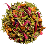 Raspberry Lemon Verbena herbal tea, loose leaf: raspberry, lemony and bright
