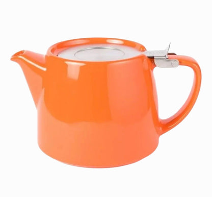 FORLIFE Stump Teapot – 2 Cup Ceramic Teapot with Infuser (530ml) - Porter Hill Tea Company