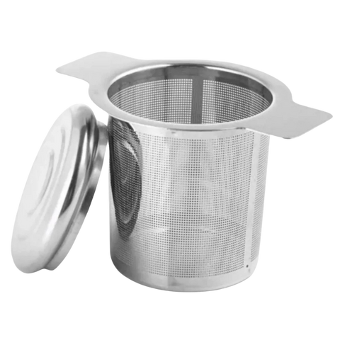 Stainless Steel Basket Infuser With Lid/ Coaster