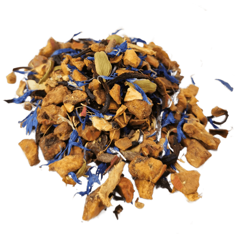 Spiced Apple herbal tea, loose leaf: apple, ginger and snug