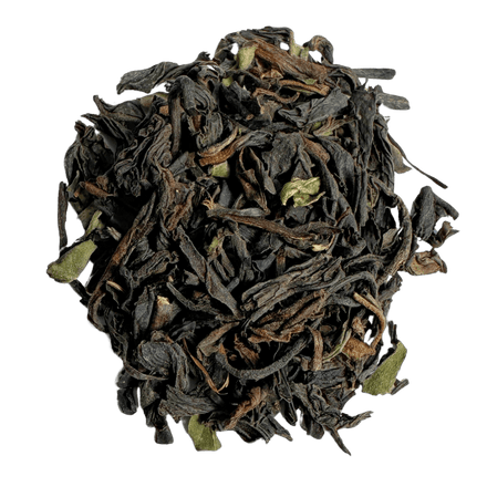 The Clocktower Afternoon Blend black tea, loose leaf: rounded, smooth and afternoon