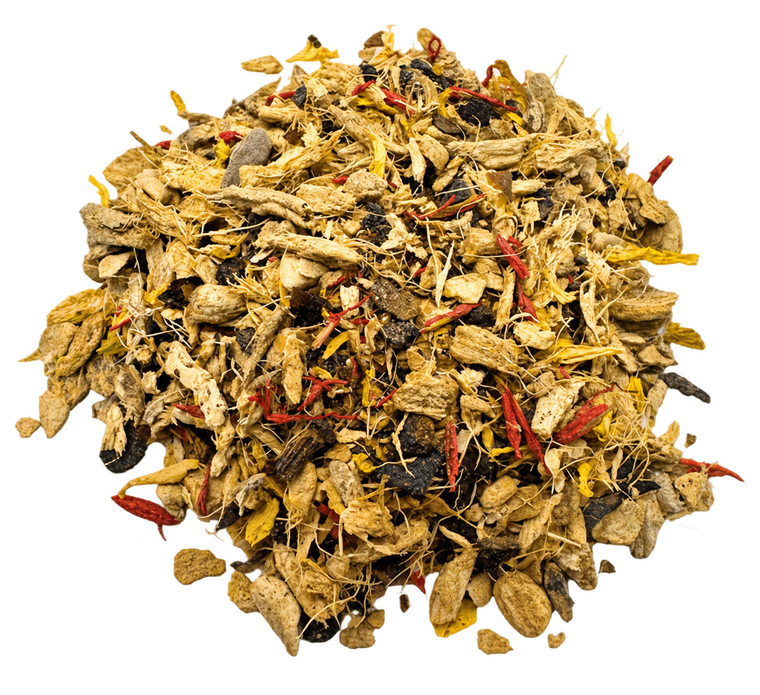Lemon & Ginger Tea, loose leaf: lemon, ginger and zingy