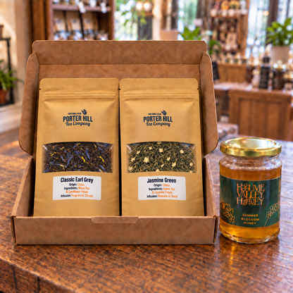 Tea & Yorkshire Honey Gift Set – Classic Earl Grey and Jasmine Green