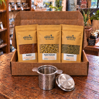 Loose Leaf Tea Starter Set – Rooibos, Organic Chamomile and Peppermint