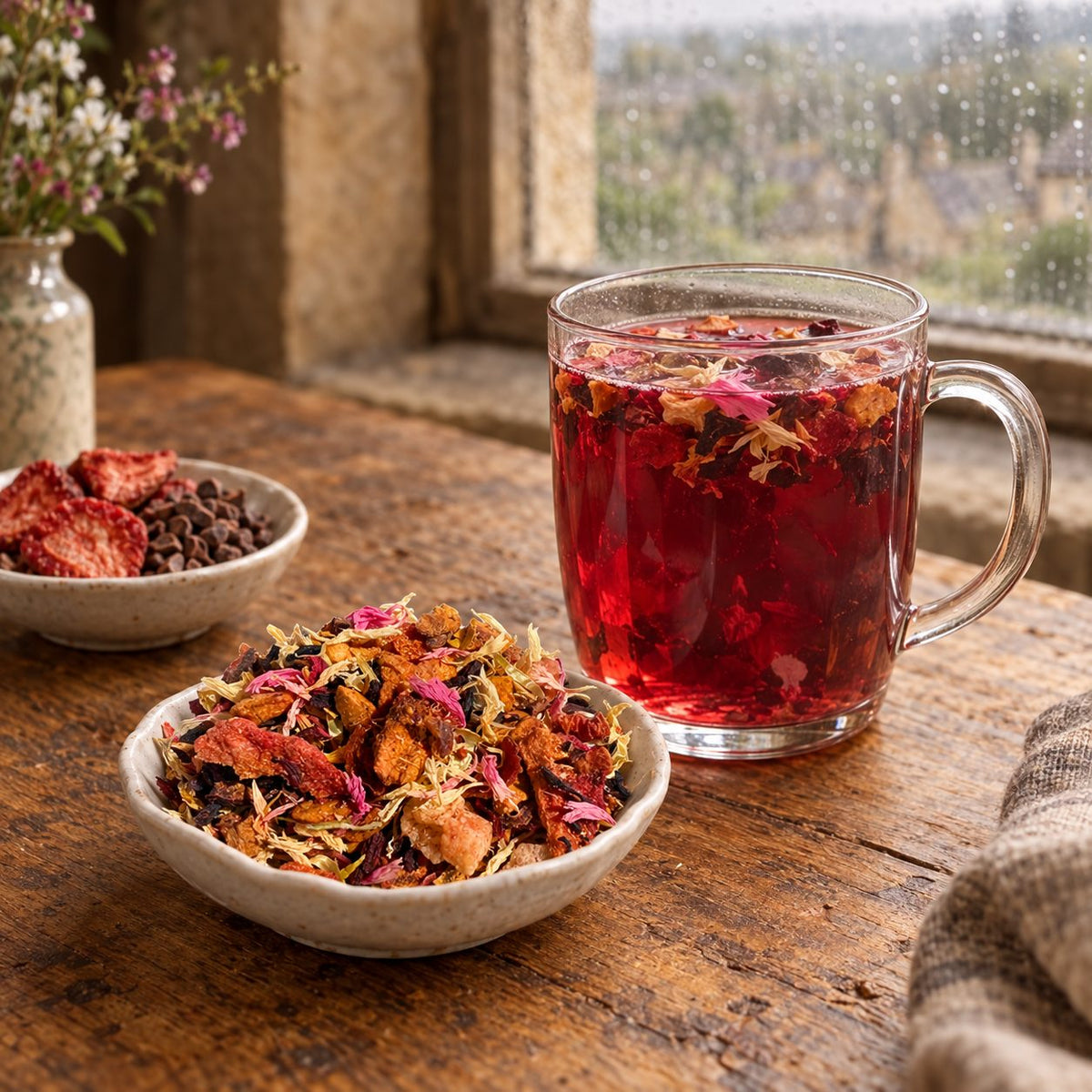 Strawberry Chocolate brewed and ready to drink at home