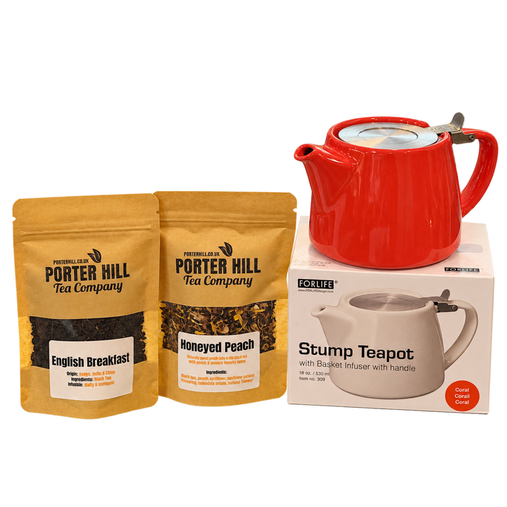Housewarming Tea Bundle with teapot and loose-leaf teas — product card cutout