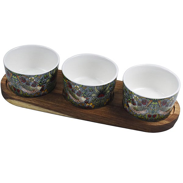 William Morris Strawberry Thief Snack Bowls — Set of 2 – additional product view